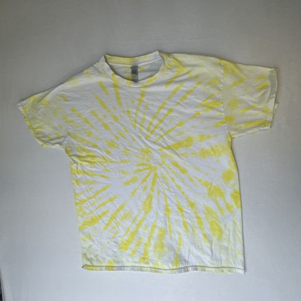 Colortone Dandelion Yellow Tie-Dye T-Shirt Unisex Large Heavy Cotton